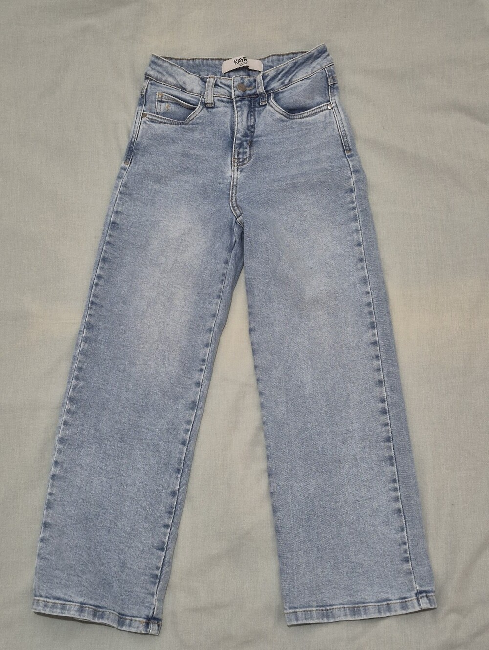 Kayra High-Rise Wide Leg Jeans in Light Blue